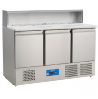 Стол для пиццы холодильный BRILLIS G-PS903V 3 двери, Гранит, GN | BU HORECA