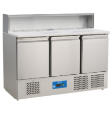 Стол для пиццы холодильный BRILLIS G-PS903V 3 двери, Гранит, GN | BU HORECA