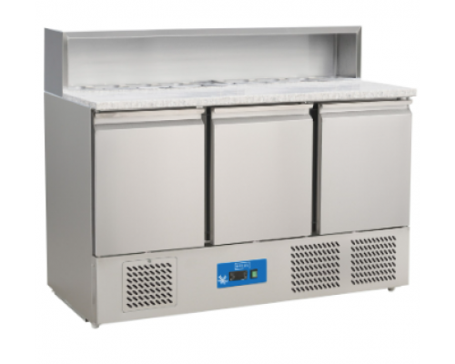 Стол для пиццы холодильный BRILLIS G-PS903V 3 двери, Гранит, GN | BU HORECA Стол для пиццы холодильный BRILLIS G-PS903V 3 двери, Гранит, GN | BU HORECA