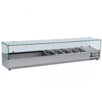 Холодильная витрина для топпинга BRILLIS VRX1400/330G | 1.4м, 6xGN 1/4 | BU HORECA