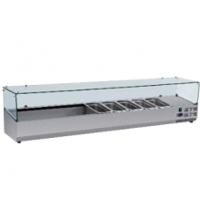 Холодильная витрина для топпинга BRILLIS VRX1400/330G | 1.4м, 6xGN 1/4 | BU HORECA
