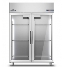 Морозильна шафа Master 1200 BT | 2 скляні двері, 1155 л, -18°...-22°C, Клас E | BU HORECA