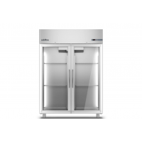 Морозильна шафа Master 1400 BT | 2 скляні двері, 1356 л, -18°...-22°C, GN2/1, Клас E | BU HORECA