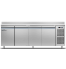 Холодильный стол Smart GN 4 двери, 599 л, -2°...+8°C, со столешницей и бортом, Класс B | BU HORECA