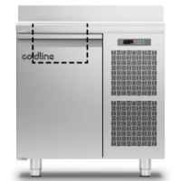 Холодильный стол Saladette GN | 1 дверь, 120 л, -2°...+8°C, со столешницей и бортом, Класс A | BU HORECA
