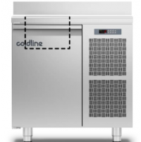 Холодильний стіл Saladette GN | 1 двері, 130 л, -2°...+8°C, зі стільницею та бортом, H 760 мм, Клас A | BU HORECA