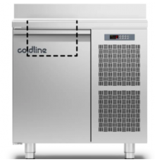 Холодильний стіл Saladette GN | 1 двері, 130 л, -2°...+8°C, зі стільницею та бортом, H 760 мм, Клас A | BU HORECA
