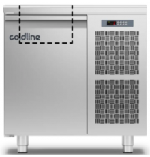 Холодильний стіл Saladette GN | 1 двері, 110 л, -2°...+8°C, зі стільницею, H 660 мм | BU HORECA