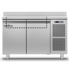 Холодильний стіл Saladette GN | 2 двері, 280 л, -2°...+8°C, зі стільницею та бортом, H 710 мм, Клас A | BU HORECA