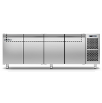 Холодильний стіл Saladette GN | 4 двері, 599 л, -2°...+8°C, без стільниці, H 710 мм, Клас B | BU HORECA