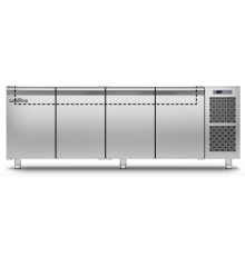 Холодильний стіл Saladette GN | 4 двері, 599 л, -2°...+8°C, без стільниці, H 710 мм, Клас B | BU HORECA