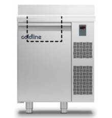 Холодильний стіл Saladette GN | 1 двері, 120 л, -2°...+8°C, зі стільницею та бортом, H 710 мм, під виносний холод | BU HORECA