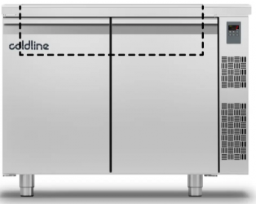 Холодильний стіл Saladette GN | 2 двері, 280 л, -2°...+8°C, зі стільницею, H 710 мм, під виносний холод | BU HORECA