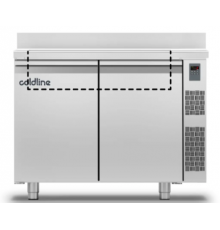 Холодильний стіл Saladette GN | 2 двері, 256 л, -2°...+8°C, зі стільницею та бортом, H 660 мм, під виносний холод | BU HORECA