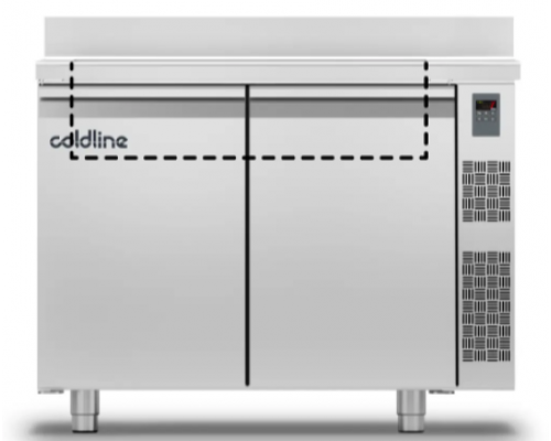 Холодильний стіл Saladette GN | 2 двері, 256 л, -2°...+8°C, зі стільницею та бортом, H 660 мм, під виносний холод | BU HORECA