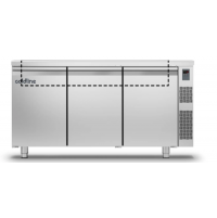 Холодильний стіл Saladette GN | 3 двері, 440 л, -2°...+8°C, зі стільницею, H 710 мм, під виносний холод | BU HORECA