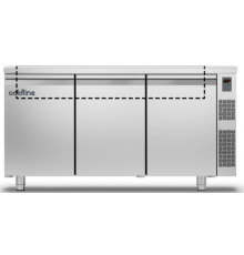Холодильний стіл Saladette GN | 3 двері, 476 л, -2°...+8°C, зі стільницею та бортом, H 760 мм, під виносний холод | BU HORECA