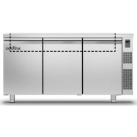 Холодильный стол Saladette GN | 3 двери, 403 л, -2°...+8°C, со столешницей и бортом, H 660 мм, под выносной холод | BU HORECA