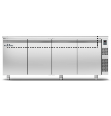 Холодильний стіл Saladette GN | 4 двері, 599 л, -2°...+8°C, зі стільницею, H 710 мм, під виносний холод | BU HORECA