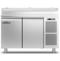 Холодильний стіл Prep-station GN1/1 | 2 двері, 280 л, -2°...+8°C, зі стільницею GN1/3, H 710 мм | BU HORECA