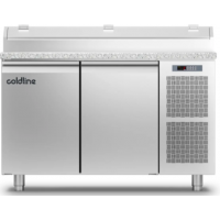 Холодильный стол Prep-station GN1/1 2 двери, 280 л, -2°...+8°C, гранитная столешница GN1/6, H 710 мм | BU HORECA