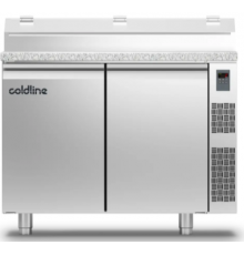 Холодильний стіл Prep-station GN1/1 | 2 двері, 280 л, -2°...+8°C, гранітна стільниця GN1/3, H 710 мм, під виносний холод | BU HORECA