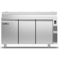 Холодильный стол Prep-station GN1/1 3 двери, 440 л, -2°...+8°C, нержавеющая столешница GN1/3, H 710 мм, под выносной холод | BU HORECA