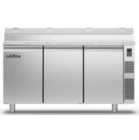 Холодильный стол Prep-station GN1/1 3 двери, 440 л, -2°...+8°C, гранитная столешница GN1/3, H 710 мм, под выносной холод | BU HORECA