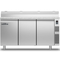 Холодильний стіл Prep-station GN1/1 | 3 двері, 476 л, -2°...+8°C, гранітна стільниця GN1/3, H 760 мм, під виносний холод | BU HORECA