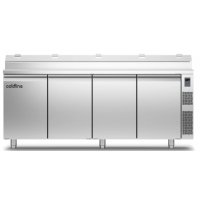 Холодильный стол Prep-station GN1/1 4 двери, 599 л, -2°...+8°C, нержавеющая столешница GN1/3, H 710 мм, под выносной холод | BU HORECA