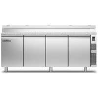 Холодильний стіл Prep-station GN1/1 | 4 двері, 649 л, -2°...+8°C, гранітна стільниця GN1/3, H 760 мм, під виносний холод | BU HORECA