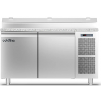 Холодильний стіл Prep-station EN60x40 | 2 двері, 389 л, -2°...+8°C, гранітна стільниця GN1/3, H 710 мм | BU HORECA