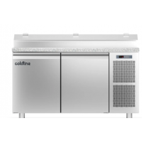 Холодильний стіл Prep-station EN60x40 | 2 двері, 421 л, -2°...+8°C, гранітна стільниця GN1/3, H 760 мм | BU HORECA