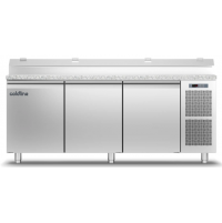 Холодильный стол Prep-station EN60x40 3 дверь, 658 л, -2°...+8°C, гранитная столешница GN1/3, H 760 мм | BU HORECA