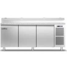 Холодильний стіл Prep-station EN60x40 | 3 двері, 658 л, -2°...+8°C, гранітна стільниця GN1/6, H 760 мм | BU HORECA