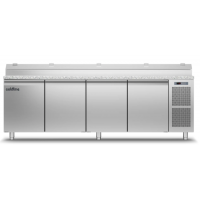 Холодильний стіл Prep-station EN60x40 | 4 двері, 825 л, -2°...+8°C, гранітна стільниця GN1/6, H 710 мм | BU HORECA