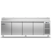 Холодильный стол Prep-station EN60x40 4 двери, 825 л, -2°...+8°C, гранитная столешница GN1/6, H 710 мм | BU HORECA