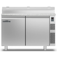 Холодильный стол Prep-station EN60x40 2 дверь, 389 л, -2°...+8°C, гранитная столешница GN1/3, H 710 мм, под выносной холод | BU HORECA