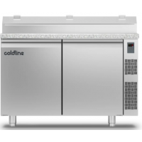 Холодильний стіл Prep-station EN60x40 | 2 двері, 389 л, -2°...+8°C, гранітна стільниця GN1/3, H 710 мм, під виносний холод | BU HORECA