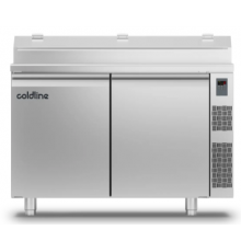 Холодильный стол Prep-station EN60x40 2 дверь, 389 л, -2°...+8°C, нержавеющая столешница GN1/6, H 710 мм, под выносной холод | BU HORECA