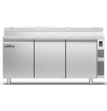 Холодильный стол Prep-station EN60x40 3 дверь, 607 л, -2°...+8°C, гранитная столешница GN1/3, H 710 мм, под выносной холод | BU HORECA