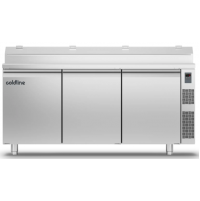 Холодильный стол Prep-station EN60x40 3 двери, 658 л, -2°...+8°C, нержавеющая столешница GN1/3, H 760 мм, под выносной холод | BU HORECA