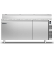 Холодильный стол Prep-station EN60x40 3 дверь, 658 л, -2°...+8°C, гранитная столешница GN1/3, H 760 мм, под выносной холод | BU HORECA