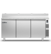 Холодильный стол Prep-station EN60x40 3 двери, 607 л, -2°...+8°C, гранитная столешница GN1/6, H 710 мм, под выносной холод | BU HORECA