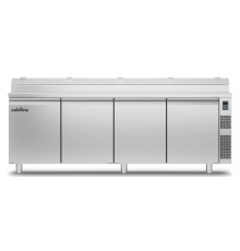 Холодильный стол Prep-station EN60x40 4 дверь, 894 л, -2°...+8°C, нержавеющая столешница GN1/3, H 760 мм, под выносной холод | BU HORECA