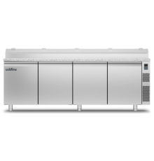 Холодильный стол Prep-station EN60x40 4 двери, 825 л, -2°...+8°C, гранитная столешница GN1/6, H 710 мм, под выносной холод | BU HORECA