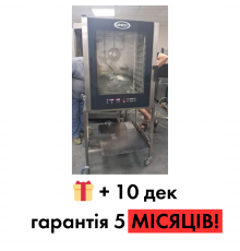 Пароконвектомат UNOX XVC 715 G ГАЗ б/у (10 уровней) - купить в BU Horeca