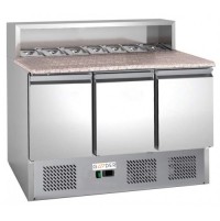 Холодильный стол Gooder PS903 Для пиццы, Гранит, Нержавейка, 3 двери | BU HORECA