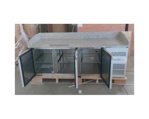 Холодильный стол Gooder PZ3600TN | Для пиццы, гранит, 3 двери, 202 см | BU HORECA Холодильный стол Gooder PZ3600TN | Для пиццы, гранит, 3 двери, 202 см | BU HORECA