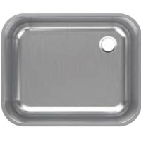 Раковина нержавеющая 40x50x25 см, AISI 304, левая | Bilge | BU HORECA